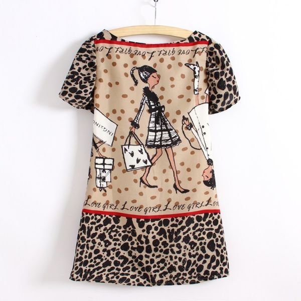 Vestido Chiffon animal print